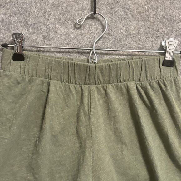 Crewcuts Shorts Girl Size 12 Green Ruffle Hem Pull On Casual 100% Cotton Summer - Picture 2 of 10